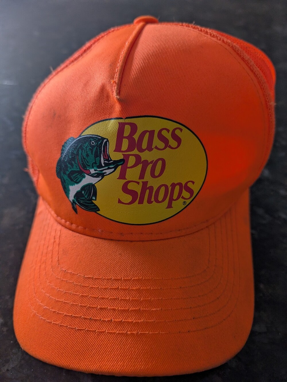 Bass Pro Shops Bright Orange Logo Fishing Hat